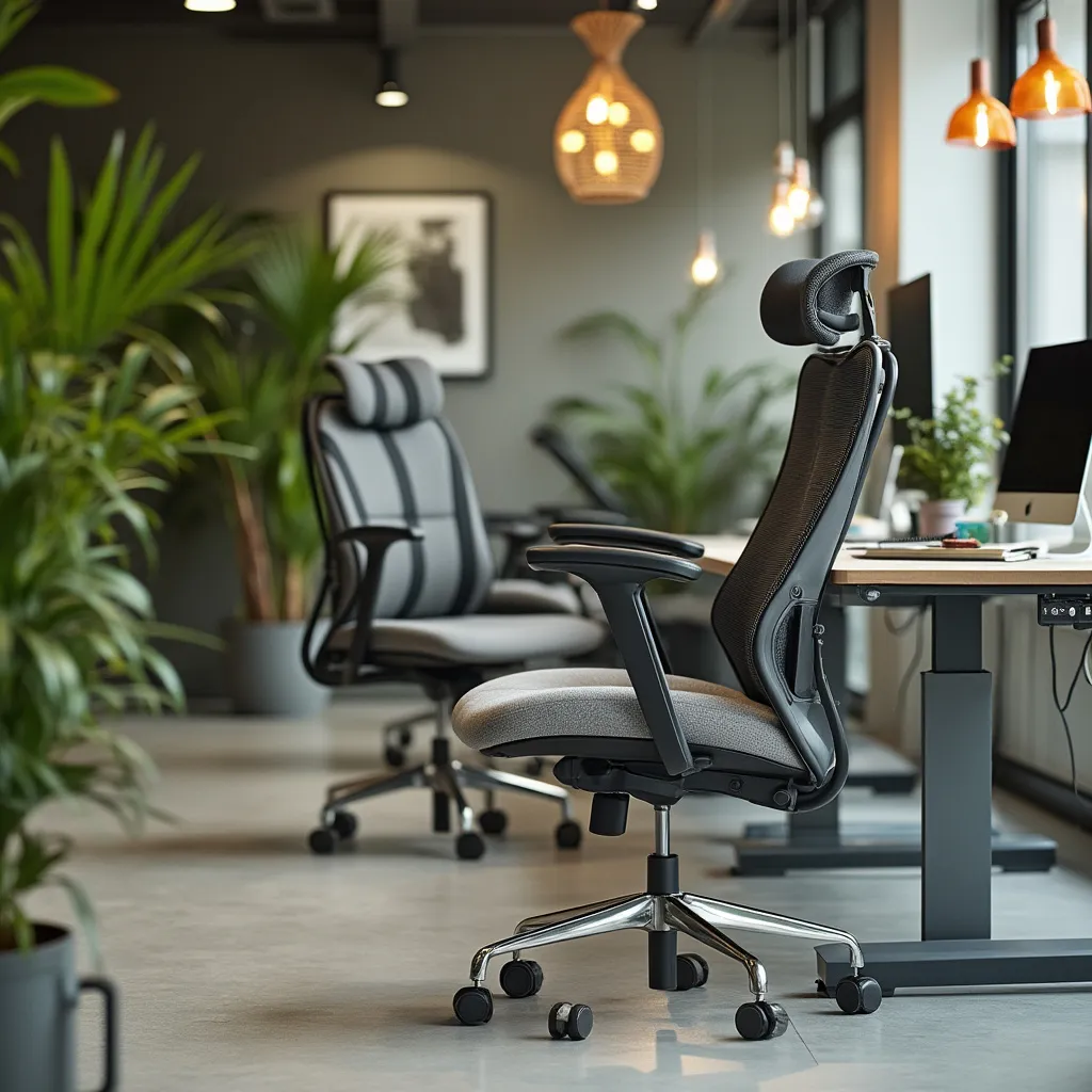 Ambiente de oficina moderno y acogedor